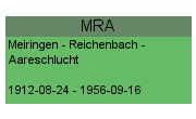 MRA Meiringen – Reichenbach – Aareschlucht