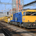 Renouvellement de la voie à la lumière du jour à l'entrée de la gare de Winterthur