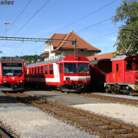 © Peter Hürzeler
Generationentreffen im Bahnhof Le Noirmont. Bahnhof Le Noirmont.