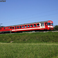 © Peter Hürzeler
Die Reservekomposition mit dem De 4/4 111 und dem Bt 921 bei Vendlincourt. De 4/4 111 und Bt 921