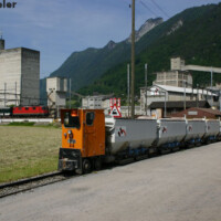 © Peter Hürzeler
Die Feldbahn der Holcim Brunnen unterquert auch die Gotthardstrecke. © Peter Hürzeler Die Feldbahn der Holcim Brunnen unterquert auch die Gotthardstrecke.