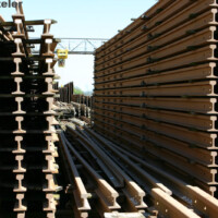 © Peter Hürzeler
Blick auf das Schienenlager Schienenlager