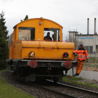 © Peter Hürzeler
Auf dem Anschlussgleis zur grossen weiten Welt. Akku-Lock Anschlussgeleis