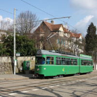 Sonderfahrt der SGEG mit BVB Be 4/6 von Basel nach Rodersdorf Be 4/6 650